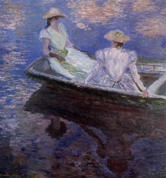 尅勞德 莫奈 Young Girls in a Row Boat 尅勞德 莫奈 Young Girls in a Row Boat